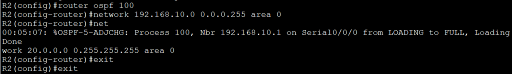 Configuring OSPF 5