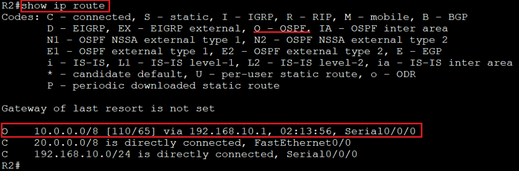 Configuring OSPF 7