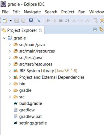 Create a project on Eclipse using Gradle 7