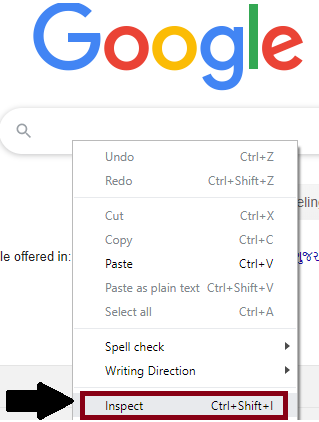 Google search text box