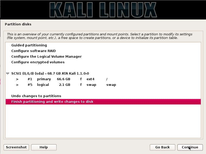 Kali Linux Installation Guides step12