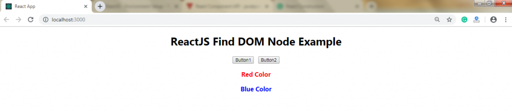 React js Find dom node