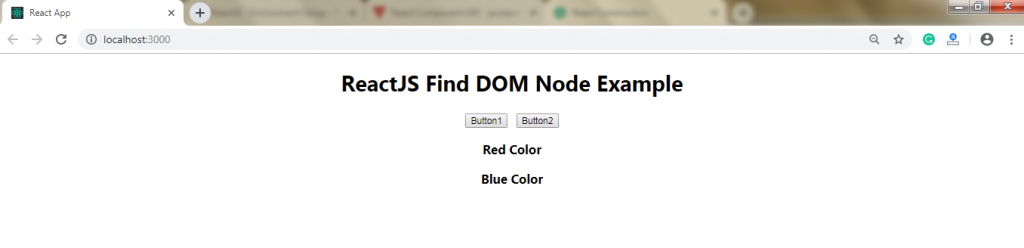 Reactjs find Dom node Example
