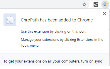 ChroPath has been added to chrome