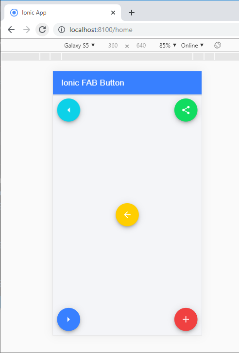 Ionic-fab Button
