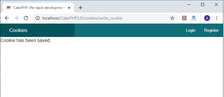 CakePHP Cookies 1