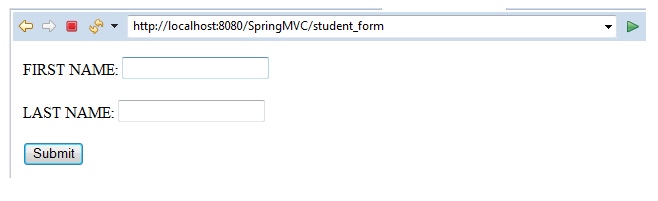 Spring MVC Form Text Field 1