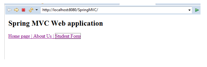 Spring MVC Form Text Field 