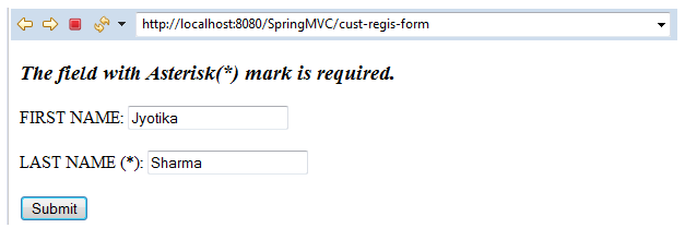Spring MVC Form Validation 3