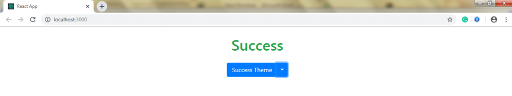selecting the success theme