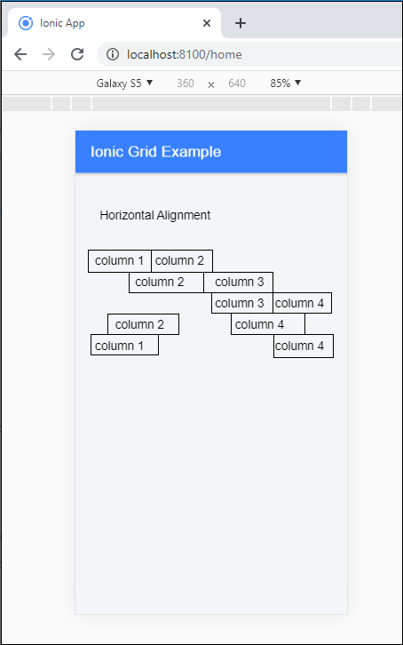 Ionic Grid4