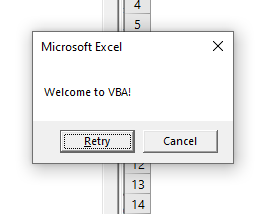 welcome to VBA