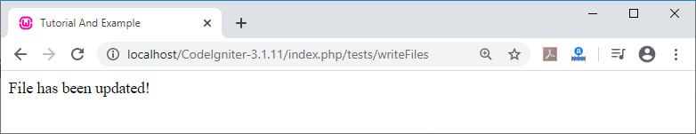 CodeIgniter File Helper