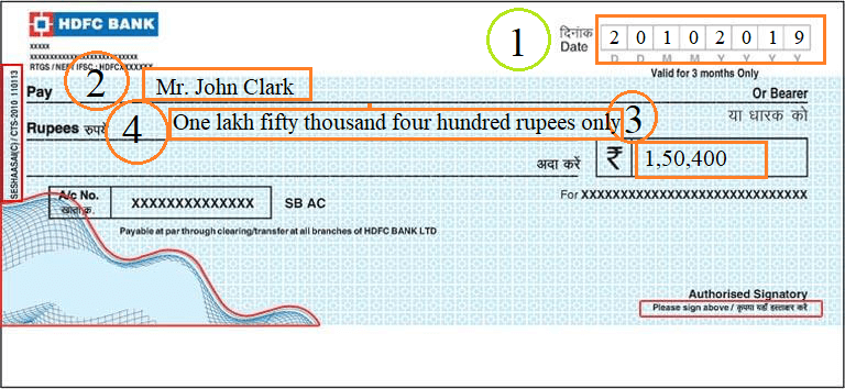 How to write a cheque?