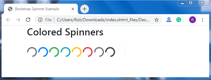 Bootstrap Spinners