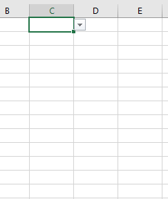 How to create drop down in excel?