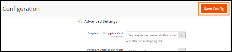 PayPal Setup in Magento 