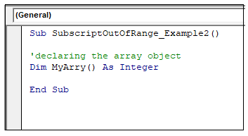 array assignment to invalid subscript range