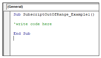 VBA Subscript out of Range