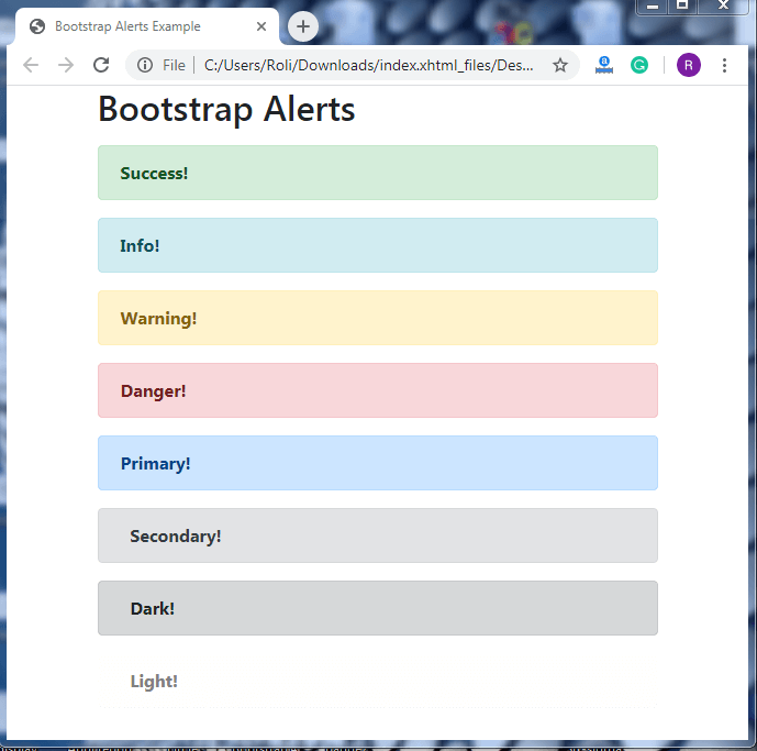 Bootstrap 4 Alerts Tutorial And Example