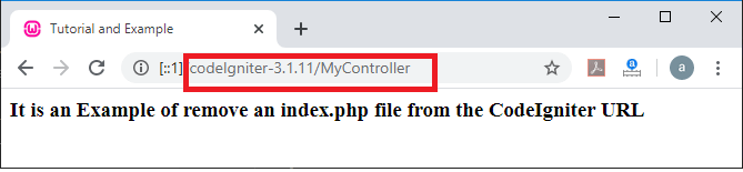 remove an index php file from the Codeigniter URLs