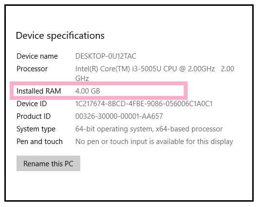 How to find your computer’s specs