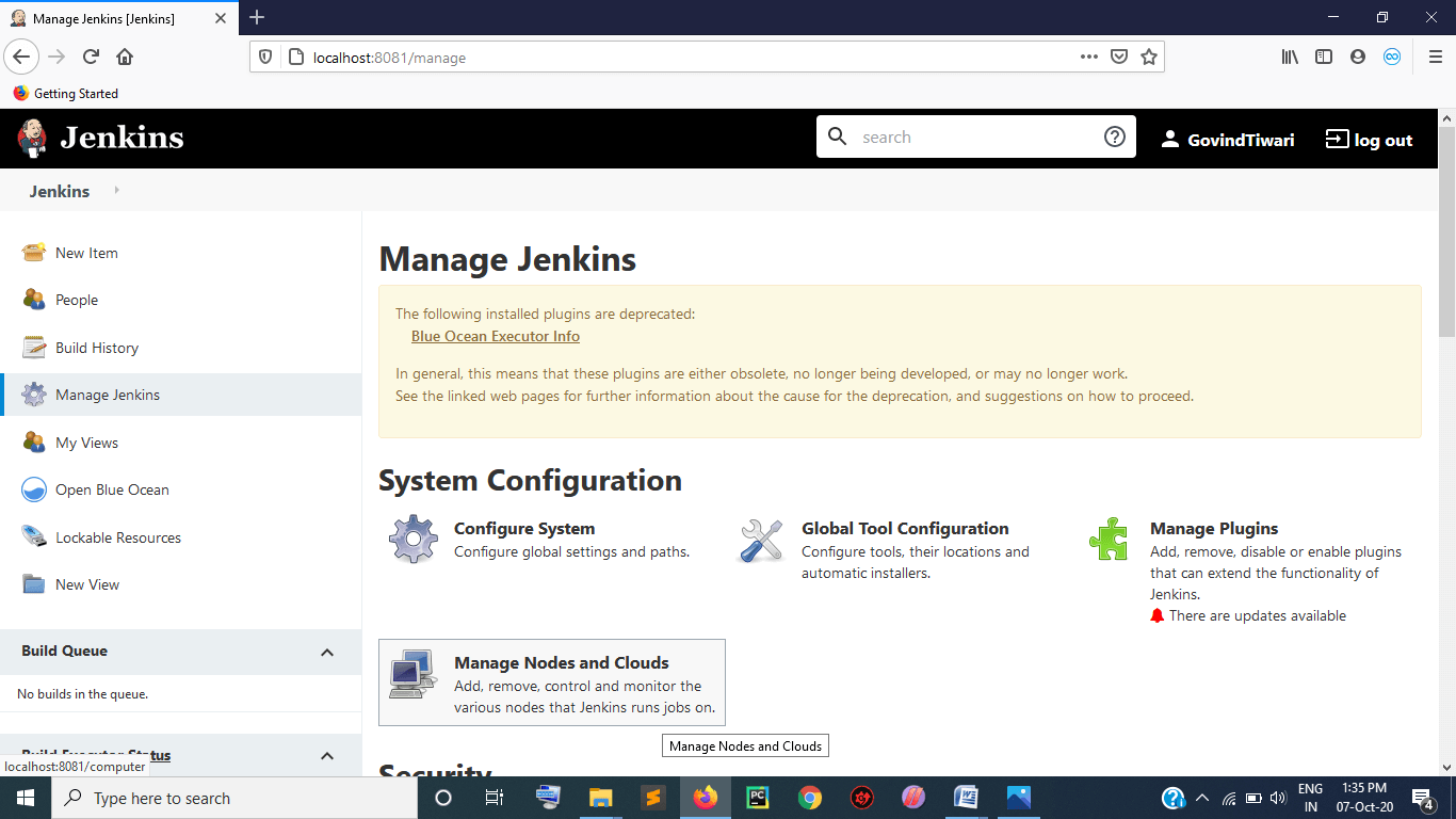Jenkins Distributed Architecture