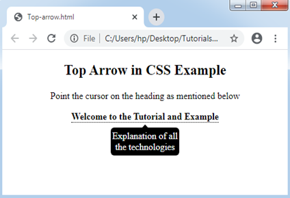 CSS Arrow