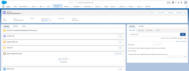 Salesforce Creating and Retrieving Data in UI
