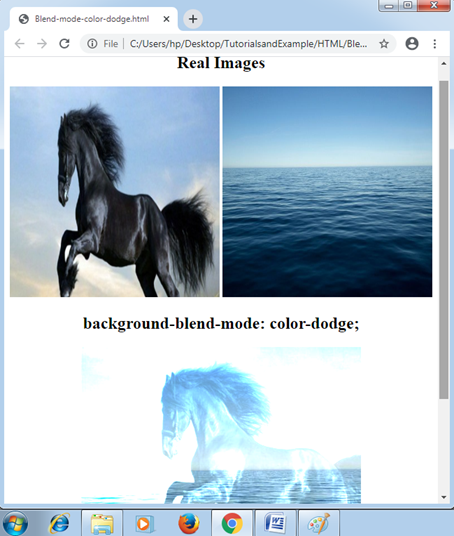 CSS Background blend mode
