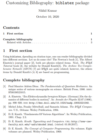 how do you write a bibliography in latex