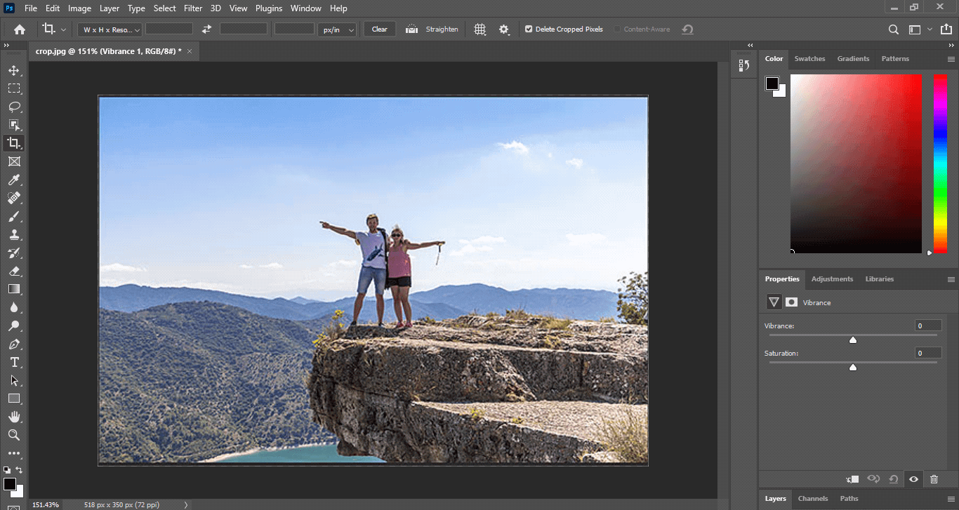 Crop An Image to a Frame in Photoshop