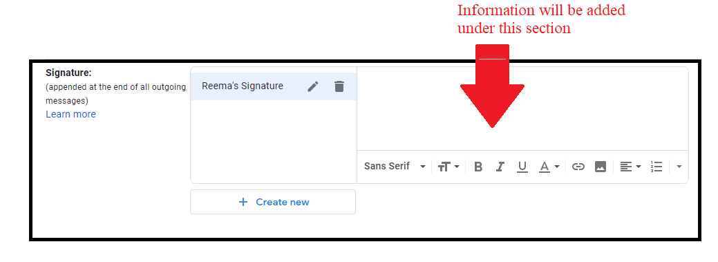 How to add Signature to your Mail