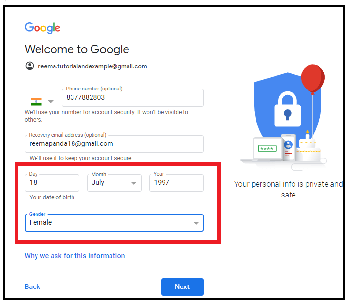 How to create a Gmail account?