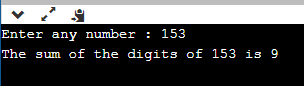 Sum of digits in C++