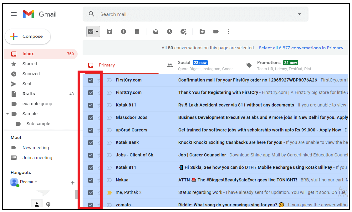 How to mark all emails as read in Gmail