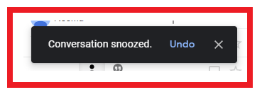 How to snooze an email in Gmail