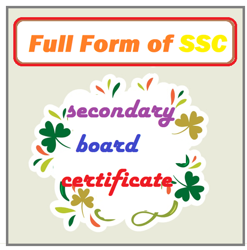 Full Form of SSC