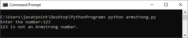 Python Program to check whether a given number is Armstrong or not 
