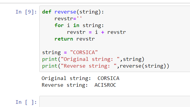 How to reverse a string in python
