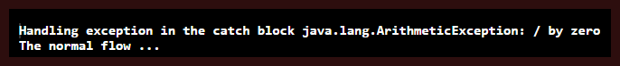 Java Exception Propagation