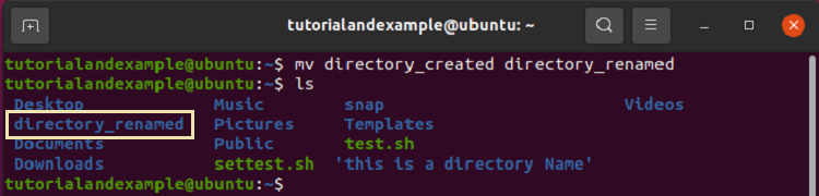 rename directory linux