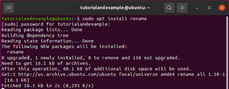 Rename Folder in Linux