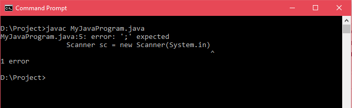 run Java Program
