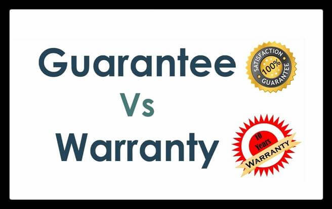 Difference between Warranty and Guarantee